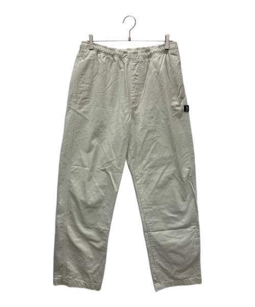 stussy（ステューシー）stussy (ステューシー) Brushed Beach Pant ホワイト サイズ:Mの古着・服飾アイテム