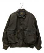 BEAMS HEARTビームスハート）の古着「フェイクレザークラシックブルゾンジャケット」｜ブラウン