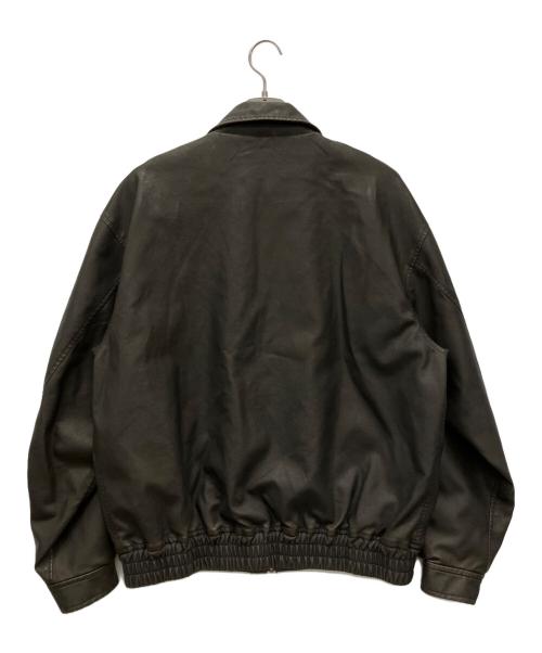 BEAMS HEART（ビームスハート）BEAMS HEART (ビームスハート) フェイクレザークラシックブルゾンジャケット ブラウン サイズ:Lの古着・服飾アイテム