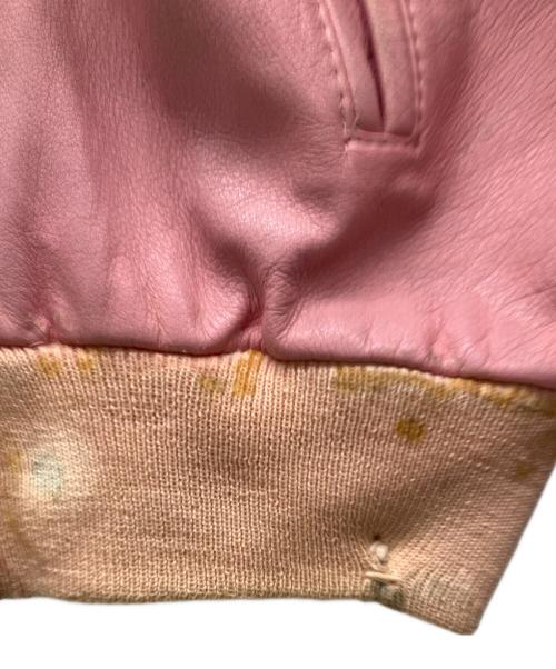 CREAM SODA（クリームソーダ）CREAM SODA (クリームソーダ) 金タグ80sレザージャケット ピンク サイズ:不明の古着・服飾アイテム