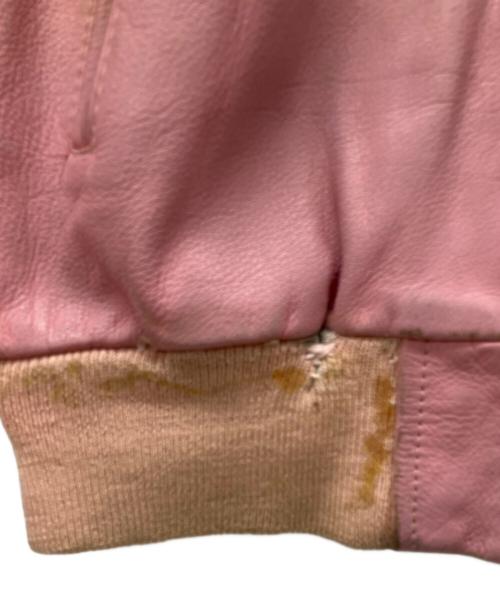 CREAM SODA（クリームソーダ）CREAM SODA (クリームソーダ) 金タグ80sレザージャケット ピンク サイズ:不明の古着・服飾アイテム