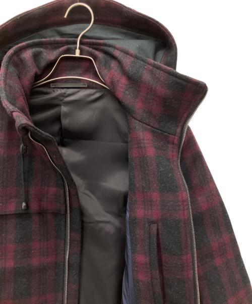 PAUL SMITH（ポールスミス）PAUL SMITH (ポールスミス) チェックウールメルトンジャケット パープル×ブラック サイズ:S　　　　　　　　　　　　　　　　　　　　　　　　　　　　　　　　　　　　　　の古着・服飾アイテム