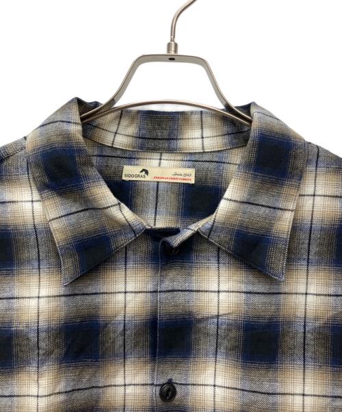 URBAN RESEARCH（アーバンリサーチ）URBAN RESEARCH (アーバンリサーチ) SIDOGRAS PLAID SHIRTS ブルー サイズ:size Mの古着・服飾アイテム