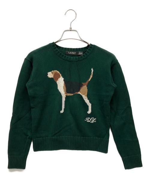 LAUREN RALPH LAUREN（ローレン ラルフ ローレン）LAUREN RALPH LAUREN (ローレン ラルフ ローレン) 厚手ニット グリーン サイズ:XSの古着・服飾アイテム