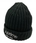 SUPREMEシュプリーム）の古着「Supreme Classic Logo Beanie」｜ブラック