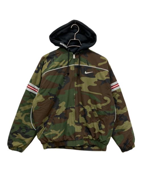 SUPREME（シュプリーム）SUPREME (シュプリーム) NIKE (ナイキ) Nylon Hooded Jacket ブラウン×グリーン サイズ:Mの古着・服飾アイテム