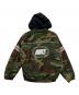 SUPREME (シュプリーム) NIKE (ナイキ) Nylon Hooded Jacket ブラウン×グリーン サイズ:M：40000円