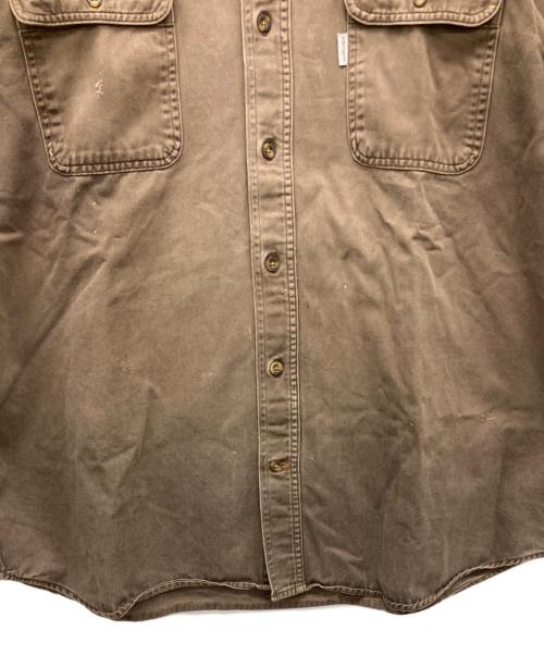 CarHartt（カーハート）CarHartt (カーハート) 長袖シャツ ブラウン サイズ:XLの古着・服飾アイテム