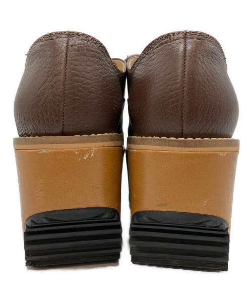 Vivienne Westwood（ヴィヴィアンウエストウッド）Vivienne Westwood (ヴィヴィアンウエストウッド) ウェッジソール厚底シューズ ブラウン サイズ:38の古着・服飾アイテム