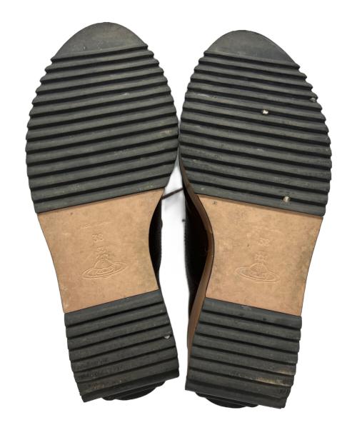 Vivienne Westwood（ヴィヴィアンウエストウッド）Vivienne Westwood (ヴィヴィアンウエストウッド) ウェッジソール厚底シューズ ブラウン サイズ:38の古着・服飾アイテム