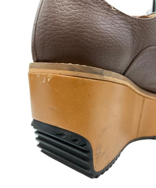 Vivienne Westwood（ヴィヴィアンウエストウッド）Vivienne Westwood (ヴィヴィアンウエストウッド) ウェッジソール厚底シューズ ブラウン サイズ:38の古着・服飾アイテム