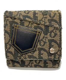 Christian Dior（クリスチャン ディオール）の古着「2つ折り財布」｜ホワイト×ネイビー