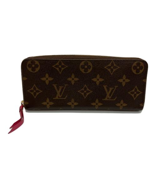 LOUIS VUITTON（ルイ ヴィトン）LOUIS VUITTON (ルイ ヴィトン) ロングウォレット ブラウン×ショッキングピンクの古着・服飾アイテム