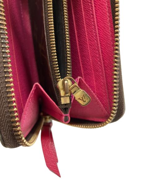LOUIS VUITTON（ルイ ヴィトン）LOUIS VUITTON (ルイ ヴィトン) ロングウォレット ブラウン×ショッキングピンクの古着・服飾アイテム