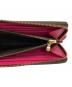 中古・古着 LOUIS VUITTON (ルイ ヴィトン) ロングウォレット ブラウン×ショッキングピンク：25000円