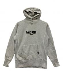 Champion×WORK NOT WORK（チャンピオン×ワークノットワーク）の古着「プルオーバーパーカー」｜グレー
