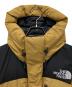 中古・古着 THE NORTH FACE (ザ ノース フェイス) ダウンジャケット カーキ×ブラック サイズ:S：13000円