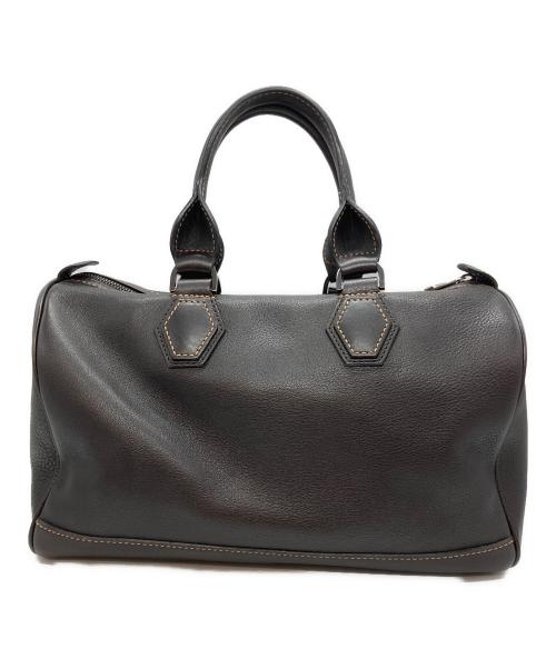 LONGCHAMP（ロンシャン）LONGCHAMP (ロンシャン) ミニボストンバッグ ダークブラウンの古着・服飾アイテム
