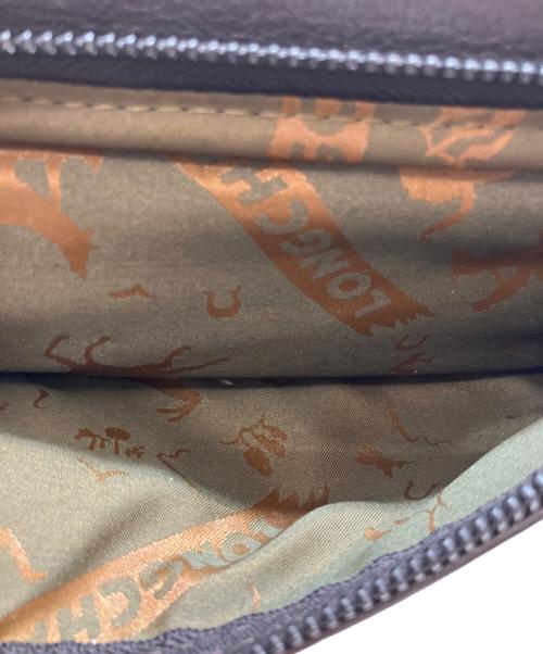 LONGCHAMP（ロンシャン）LONGCHAMP (ロンシャン) ミニボストンバッグ ダークブラウンの古着・服飾アイテム