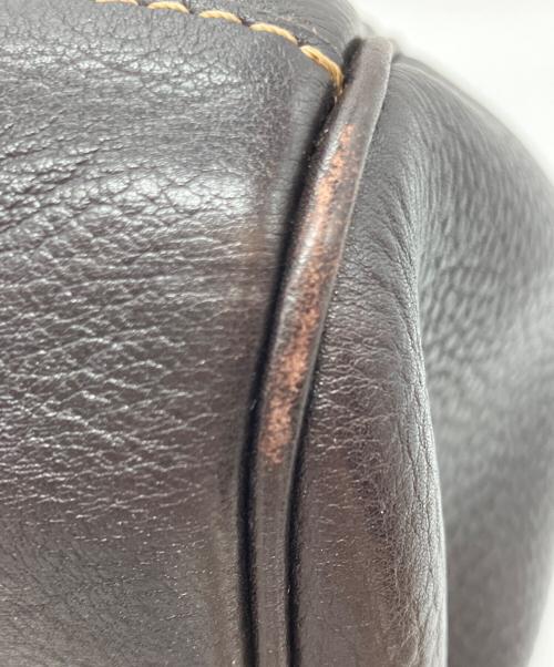 LONGCHAMP（ロンシャン）LONGCHAMP (ロンシャン) ミニボストンバッグ ダークブラウンの古着・服飾アイテム