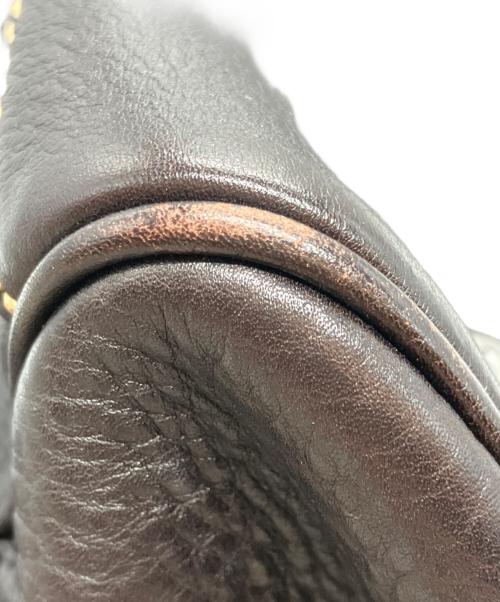 LONGCHAMP（ロンシャン）LONGCHAMP (ロンシャン) ミニボストンバッグ ダークブラウンの古着・服飾アイテム