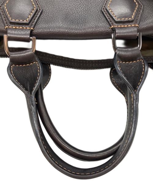 LONGCHAMP（ロンシャン）LONGCHAMP (ロンシャン) ミニボストンバッグ ダークブラウンの古着・服飾アイテム