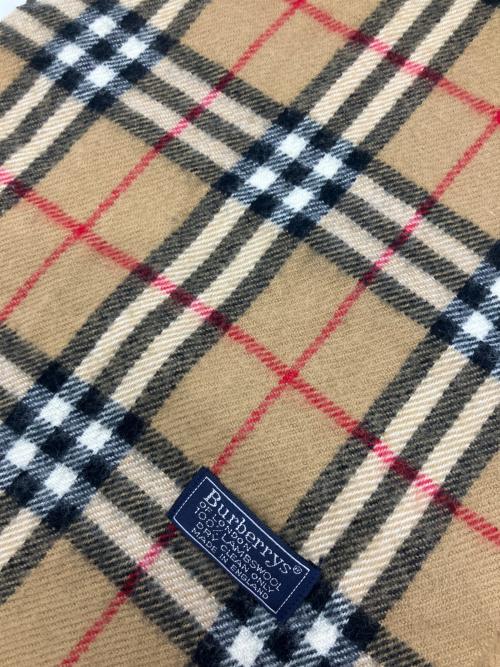 Burberry's（バーバリーズ）Burberry's (バーバリーズ) ウールマフラー ブラウンの古着・服飾アイテム