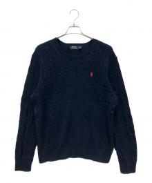 POLO RALPH LAUREN（ポロ・ラルフローレン）の古着「厚手ニット」｜ネイビー