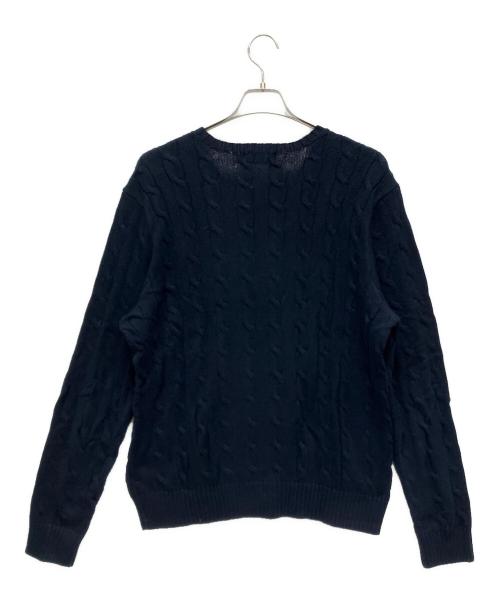 POLO RALPH LAUREN（ポロ・ラルフローレン）POLO RALPH LAUREN (ポロ・ラルフローレン) 厚手ニット ネイビー サイズ:Lの古着・服飾アイテム