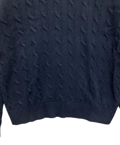 POLO RALPH LAUREN（ポロ・ラルフローレン）POLO RALPH LAUREN (ポロ・ラルフローレン) 厚手ニット ネイビー サイズ:Lの古着・服飾アイテム