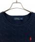 中古・古着 POLO RALPH LAUREN (ポロ・ラルフローレン) 厚手ニット ネイビー サイズ:L：7000円