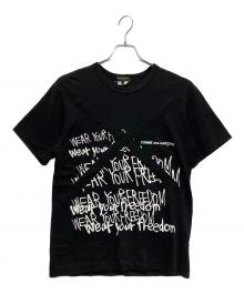 COMME des GARCONS HOMME PLUS（コムデギャルソンオムプリュス）の古着「半袖カットソー」｜ブラック