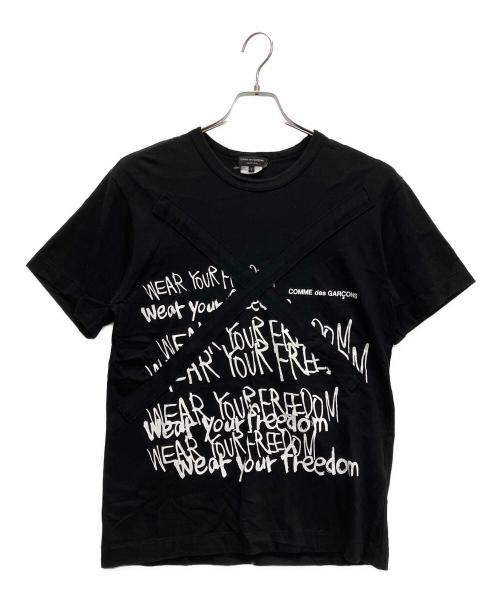 COMME des GARCONS HOMME PLUS（コムデギャルソンオムプリュス）COMME des GARCONS HOMME PLUS (コムデギャルソンオムプリュス) 半袖カットソー ブラック サイズ:Sの古着・服飾アイテム