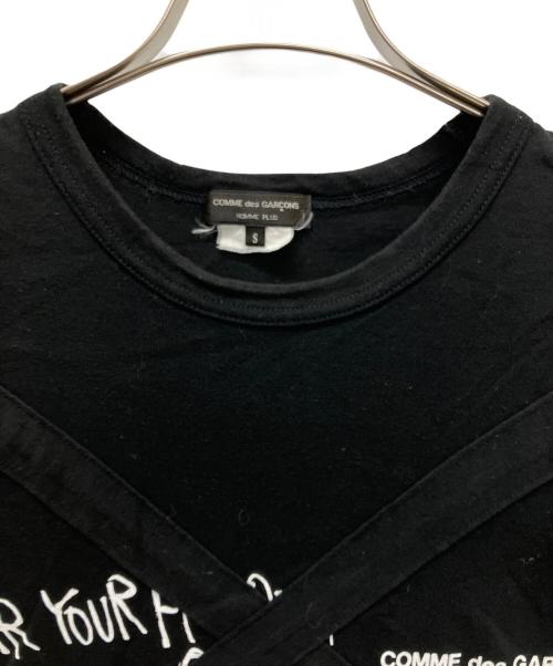 COMME des GARCONS HOMME PLUS（コムデギャルソンオムプリュス）COMME des GARCONS HOMME PLUS (コムデギャルソンオムプリュス) 半袖カットソー ブラック サイズ:Sの古着・服飾アイテム