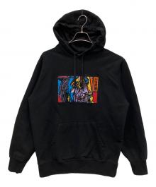 SUPREME（シュプリーム）の古着「CHAINSTITCH HOODED SWEATSHIRT」｜ブラック