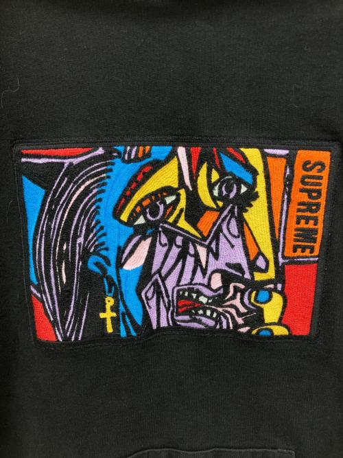 SUPREME（シュプリーム）SUPREME (シュプリーム) CHAINSTITCH HOODED SWEATSHIRT ブラック サイズ:Mの古着・服飾アイテム