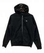 SUPREMEシュプリーム）の古着「Reflective Small Box Zip Up Sweatshirt」｜ブラック