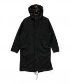 INHERIT×TAIONインヘリット×タイオン）の古着「フーデッドコート」｜ブラック
