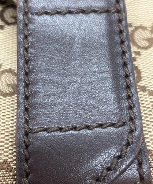 GUCCI（グッチ）GUCCI (グッチ) GGキャンバスショルダーバッグ ブラウンの古着・服飾アイテム