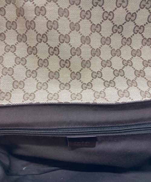 GUCCI（グッチ）GUCCI (グッチ) GGキャンバスショルダーバッグ ブラウンの古着・服飾アイテム