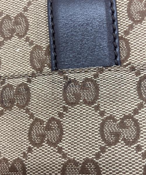 GUCCI（グッチ）GUCCI (グッチ) GGキャンバスショルダーバッグ ブラウンの古着・服飾アイテム