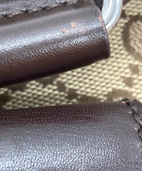 GUCCI（グッチ）GUCCI (グッチ) GGキャンバスショルダーバッグ ブラウンの古着・服飾アイテム