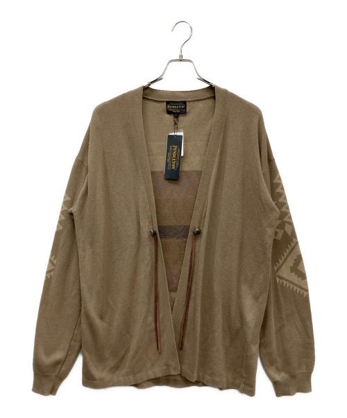 PENDLETON（ペンドルトン）PENDLETON (ペンドルトン) 薄手カーディガン ブラウン サイズ:L 未使用品の古着・服飾アイテム