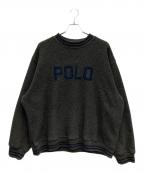 POLO RALPH LAURENポロ・ラルフローレン）の古着「ボアスウェット」｜ブラック