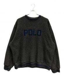 POLO RALPH LAUREN（ポロ・ラルフローレン）の古着「ボアスウェット」｜ブラック