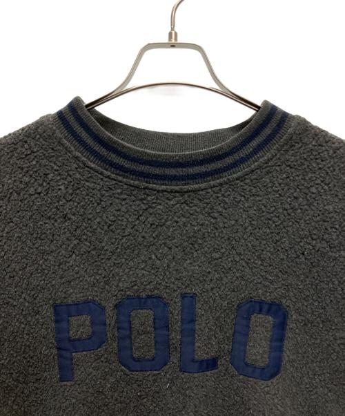 POLO RALPH LAUREN（ポロ・ラルフローレン）POLO RALPH LAUREN (ポロ・ラルフローレン) ボアスウェット ブラック サイズ:XXLの古着・服飾アイテム