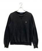 POLO RALPH LAURENポロ・ラルフローレン）の古着「裏起毛スウェット」｜ブラック
