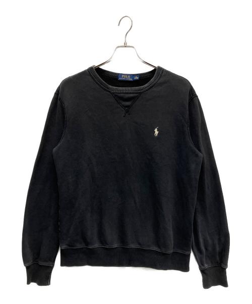 POLO RALPH LAUREN（ポロ・ラルフローレン）POLO RALPH LAUREN (ポロ・ラルフローレン) 裏起毛スウェット ブラック サイズ:Mの古着・服飾アイテム