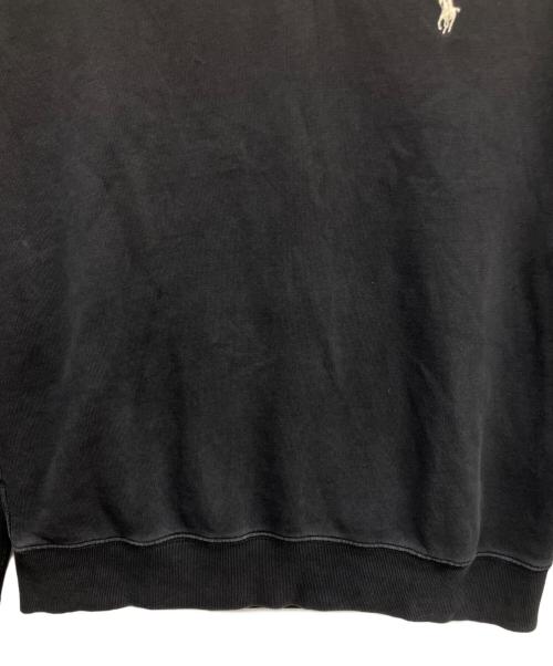 POLO RALPH LAUREN（ポロ・ラルフローレン）POLO RALPH LAUREN (ポロ・ラルフローレン) 裏起毛スウェット ブラック サイズ:Mの古着・服飾アイテム