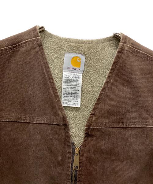 CarHartt（カーハート）CarHartt (カーハート) 裏ボアベスト ブラウン サイズ:不明の古着・服飾アイテム